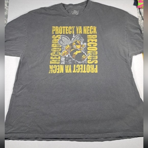 Wu-Tang Vintage Protect Ya Neck Records Killer Bee T-shirt Men 1XL/TG Good Condi - Picture 1 of 5